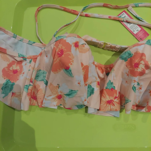 Xhilaration Off the Shoulder Bandeau Bikini Top NW - Picture 4 of 10